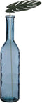 Mica Decorations Rioja Fles Vaas - H100 x Ø21 cm - Gerecycled Glas - Lichtblauw