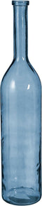 Mica Decorations Rioja Fles Vaas - H100 x Ø21 cm - Gerecycled Glas - Lichtblauw