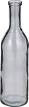 Mica Decorations Rioja Fles Vaas - H50 x Ø15 cm - Gerecycled Glas - Donkergrijs