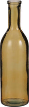 Mica Decorations Rioja Fles Vaas - H50 x Ø15 cm - Gerecycled Glas - Oker