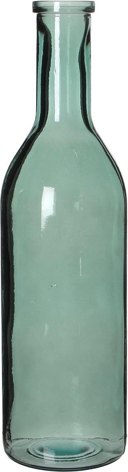 Mica Decorations Rioja Fles Vaas - H50 x Ø15 cm - Gerecycled Glas - Groen