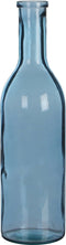 Mica Decorations Rioja Fles Vaas - H50 x Ø15 cm - Gerecycled Glas - Lichtblauw