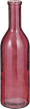 Mica Decorations Rioja Fles Vaas - H50 x Ø15 cm - Gerecycled Glas - Bordeaux