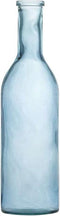 Mica Decorations Rioja Fles Vaas - H50 x Ø15 cm - Gerecycled Glas - Lichtblauw