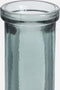 Mica Decorations Rioja Fles Vaas - H50 x Ø15 cm - Gerecycled Glas - Donkergrijs