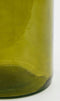 Mica Decorations Rioja Fles Vaas - H50 x Ø15 cm - Gerecycled Glas - Donkergroen