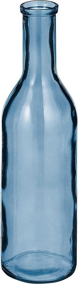 Mica Decorations Rioja Fles Vaas - H50 x Ø15 cm - Gerecycled Glas - Lichtblauw