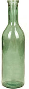 Mica Decorations Rioja Fles Vaas - H75 x Ø18 cm - Gerecycled Glas - Groen