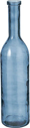 Mica Decorations Rioja Fles Vaas - H75 x Ø18 cm - Gerecycled Glas - Lichtblauw
