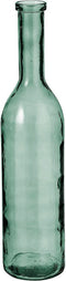Mica Decorations Rioja Fles Vaas - H75 x Ø18 cm - Gerecycled Glas - Groen