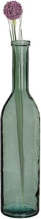 Mica Decorations Rioja Fles Vaas - H75 x Ø18 cm - Gerecycled Glas - Groen