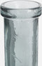 Mica Decorations Rioja Fles Vaas - H75 x Ø18 cm - Gerecycled Glas - Donkergrijs