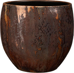 Mica Decorations Roel Bloempot - 28x28x28 cm - Terracotta - Roest