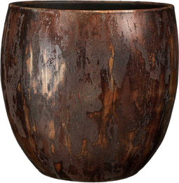 Mica Decorations Roel Bloempot - 34x34x34 cm - Terracotta - Roest