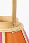 Mica Decorations Roger Lantaarn - H45 x Ø32 cm - Jute - Fuchsia, Oranje