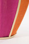 Mica Decorations Roger Lantaarn - H45 x Ø32 cm - Jute - Fuchsia, Oranje