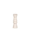 Mica Decorations Rollo Candlestick - H18,5 x Ø6 cm - Aluminium - Off White