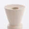 Mica Decorations Rollo Candlestick - H18,5 x Ø6 cm - Aluminium - Off White