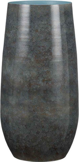 Mica Decorations Ronde Oliver Vaas - H50 x Ø26 cm - Blauw