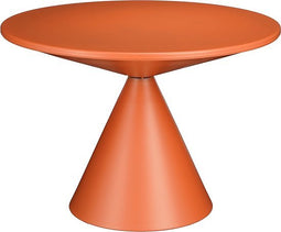 Mica Decorations Royale Bijzettafel - H42 x Ø60 cm - Metaal - Oranje