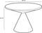 Mica Decorations Royale Bijzettafel - H42 x Ø60 cm - Metaal - Oranje