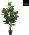 Mica Decorations Rubberplant Kunstplant - H120 x Ø60 cm - Groen
