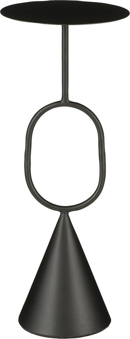 Mica Decorations Ruben Plantentafel - H60 x Ø24 cm - Metaal - Zwart