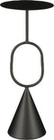 Mica Decorations Ruben Plantentafel - H60 x Ø24 cm - Metaal - Zwart