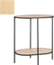 Mica Decorations Salto Bijzettafel - 45x30x51 cm - Ijzer - Bruin