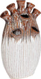 Mica Decorations Saul Tulp Vaas - 25 x 15,5 x 42 cm - Keramiek - Bruin