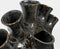 Mica Decorations Saul Tulpenvaas - L25 x B15,5 x H42 cm - Keramiek - Zwart