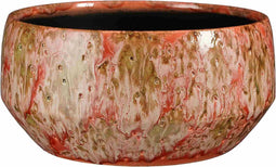 Mica Decorations Schaal Harris - 32.5x32.5x15 cm - Keramiek - Rood
