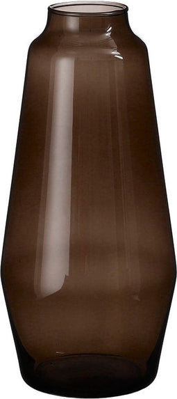 Mica Decorations Silva Vaas - 14x14x30 cm - Glas - Bruin