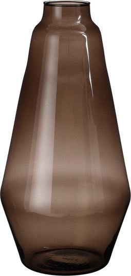 Mica Decorations Silva Vaas - 19x19x42 cm - Glas - Bruin
