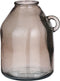 Mica Decorations Sitia Fles Vaas - H25,5 x Ø21 cm - Gerecycled Glas - Taupe