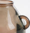 Mica Decorations Sitia Fles Vaas - H25,5 x Ø21 cm - Gerecycled Glas - Taupe