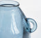 Mica Decorations Sitia Fles Vaas - H25,5 x Ø21 cm - Gerecycled Glas - Grijs