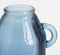 Mica Decorations Sitia Fles Vaas - H45 x Ø17 cm - Gerecycled Glas - Grijs