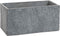 Mica Decorations Slate Bloempot - 28x14x14 cm - Cement - Lichtgrijs