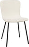 Mica Decorations Stoel Chir - 51x44x76 cm - Polyester - Gebroken Wit