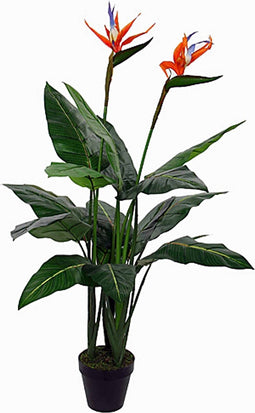 Mica Decorations Strelitzia Kunstplant - H110 x Ø60 cm - Groen