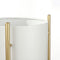 Mica Decorations Sverre Bloempot op Standaard - H81 x Ø28 cm - Wit, Goud