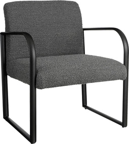 Mica Decorations Symon Fauteuil - L72 x B69 x H81 cm - Donkergrijs
