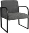 Mica Decorations Symon Fauteuil - L72 x B69 x H81 cm - Donkergrijs
