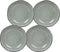 Mica Decorations Tabo Bord - 14 cm - Keramiek - Grijs - 4 Stuks