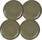 Mica Decorations Tabo Bord - 20 cm- Keramiek - Creme - 4 Stuks