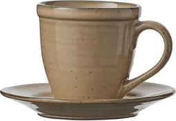 Mica Decorations tabo kop en schotel creme maat in cm: 7,5 x 4,5 x 7,5