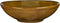 Mica Decorations Tabo Schaal - H9 x Ø31 cm - Oker