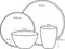 Mica Decorations Tabo Serviesset 4 Persoons - Grijs