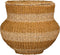 Mica Decorations Tacoma Opbergmand met Deksel - H48 x Ø55 cm - Jute - Geel